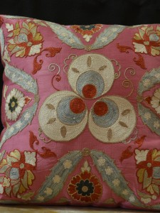 Silk Embroidered Cushion